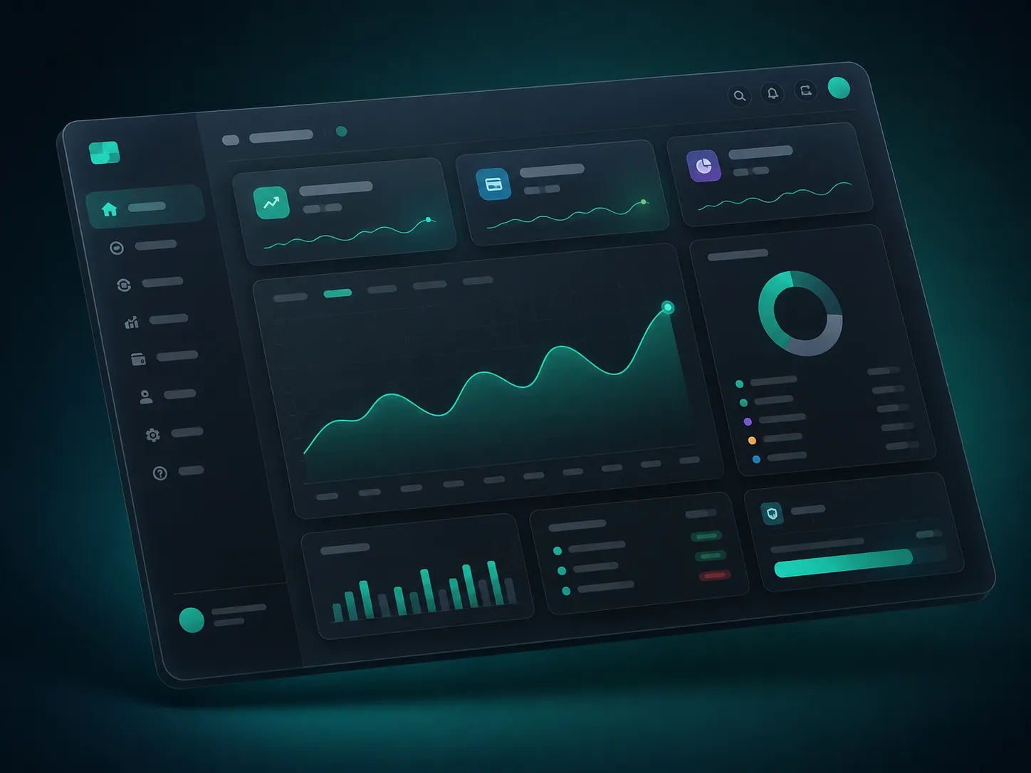 Interface do dashboard UnityPay